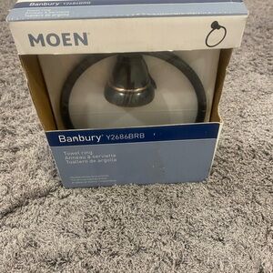 Moen Bambury Towel Ring in Mediterranean Bronze Finish